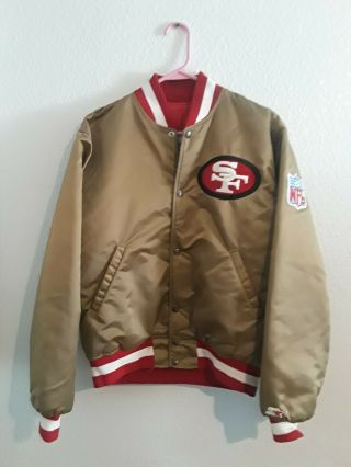 Vintage Starter San Francisco 49ers Nfl Football Satin Proline Jacket M 80s 90s