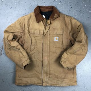 Vintage 80s 90s Carhartt Insulated Jacket Size L/xl Duck Canvas Usa A2