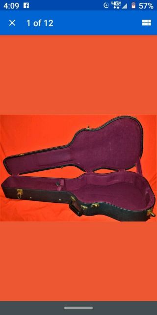 Vintage Gibson Acoustic Guitar Case 1960 