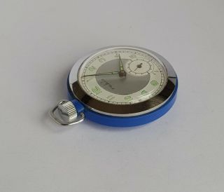 German GDR 60 ' s RUHLA Mechanical Pocket Watch w Chain / Cal.  UMK83 8