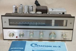 Harman Kardon Citation III - X FM Stereo Tube Tuner Vintage Audiophile Estate Find 2