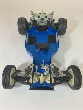 Vintage Team Associated RC10 Factory Blue Anodized Chassis B Stamp RC - 10 2
