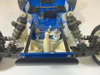 Vintage Team Associated RC10 Factory Blue Anodized Chassis B Stamp RC - 10 3