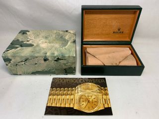 Vintage Rolex Oyster Perpetual Date 15210 Watch Box Case 68.  00.  2 0822026