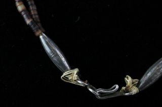 Vintage Native American Indian Double Strand Carved Gemstone Fetish Necklace SMS 7
