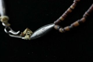 Vintage Native American Indian Double Strand Carved Gemstone Fetish Necklace SMS 8