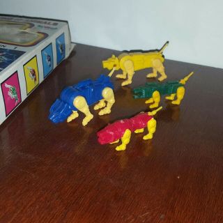 Rare Vintage Voltron The King Of Animals Knock Off Bootleg Go Lions Oop Plastic 7