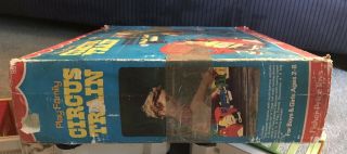 VINTAGE FISHER PRICE PLAY FAMILY CIRCUS TRAIN PLAY SET IN THE BOX 6