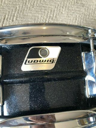 Ludwig Black Galaxy Snare Drum Blacklolite Vintage Drum 2