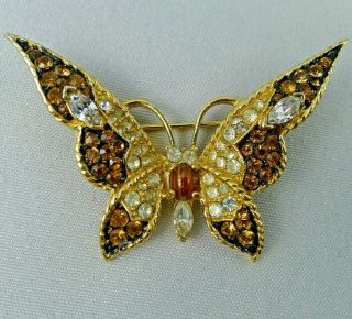 Marcel Boucher Lec Butterfly Brooch Le Couturier Tiger 