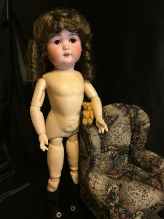 24 " Antique German Bisque Head Doll Mystery Doll