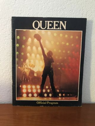 Queen 1980 Tour Official Vintage Concert Program Book Freddie Mercury Souvenir