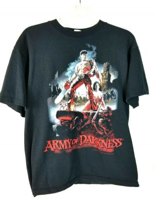 Vintage Army Of Darkness T Shirt Size M 90s Vtg Horror Movie Tee Evil Dead