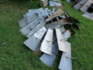 8ft Aermotor Windmill Sail Fan 3 Blade Sections vintage 5