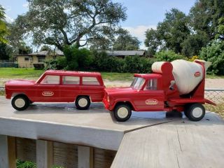 Vintage Tonka Cement Truck And Suv