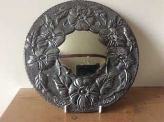 Antique Vintage Arts & Crafts/art Deco Period Convex Wall Mirror.