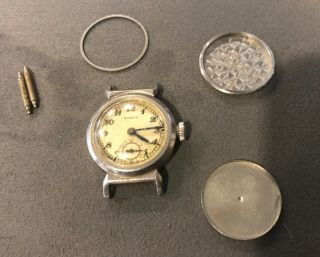 Movado 1940’s 15 Jewel Vintage Military Style Wristwatch