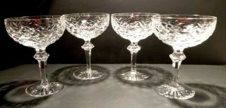 Vintage Waterford Crystal Powerscourt (1968 -) 4 Champagne Tall Sherbet 5 1/2 "