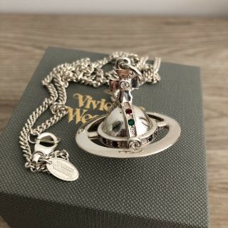 Rare 100 Authentic Vivienne Westwood 925 Silver 3d Orb Necklace