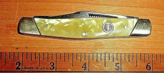 Vintage John Primble Belknap Inc 5371 Stockman Pocket Knife Good Snap Tight