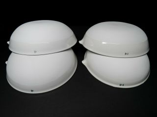 Vintage Coors Porcelain Evaporating Lab Bowls Dishes Set of 4 2