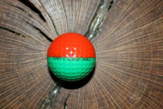 Vintage Green And Red Ping Golf Ball