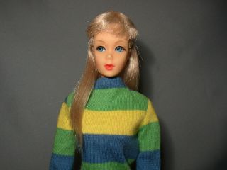Vintage 1967 Pale Ash Blonde Twist N Turn Barbie Doll In 1970 “sharp Shift”