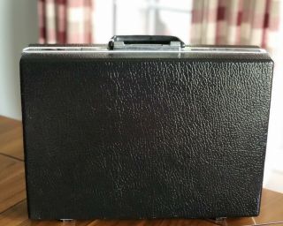 Vintage Samsonite Classic Black Hard Shell Briefcase Attache Combination Lock