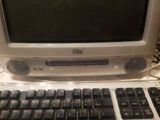 Vintage Apple iMac G3 Bondi Blue 2001 Computer & 2