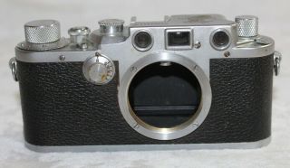 Vintage Leica Iiic Rangefinder Camera Body Shutter