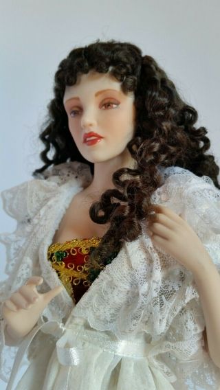 OOAK hair FRANKLIN Phantom Of The Opera Porcelain Doll CHRISTINE ONLY 2002 2