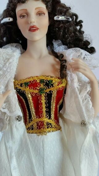 OOAK hair FRANKLIN Phantom Of The Opera Porcelain Doll CHRISTINE ONLY 2002 5