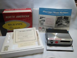 Vintage North American Tp - 1070 Playtape 2 Track Cartridge Player Made In Japan