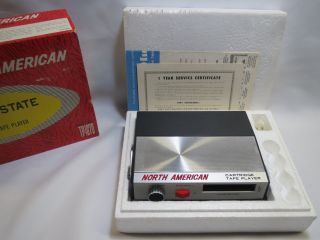 Vintage NORTH AMERICAN TP - 1070 PlayTape 2 Track Cartridge Player Made in Japan 5