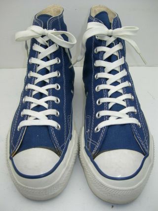 Converse All Star Chuck Taylor Cobalt Blue Vintage High Top Sneakers Size 11 Usa