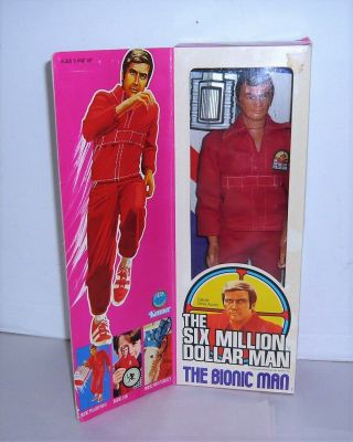 Vintage 1975 Kenner The Six Million Dollar Man Figure W/box