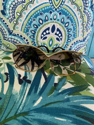 Christian Dior Lunettes Sunglasses Gold Tortoise Shell And Brown Vintage 70srare