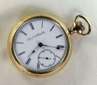 Antique 1895 Elgin 18s Gold Filled Pocket Watch 1s