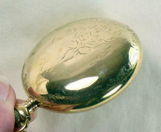 Antique 1895 Elgin 18S Gold Filled Pocket Watch 1S 3