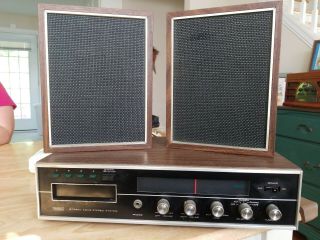 Vintage Sears Model 700 Am/fm,  8 Track Player - Japan W.  Speakers