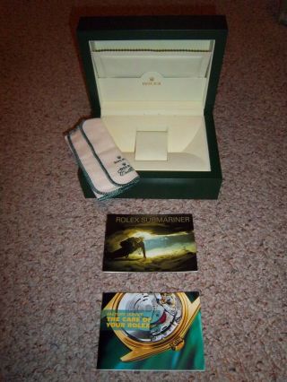 Vintage Rolex Watch Box Only With Pamphlets