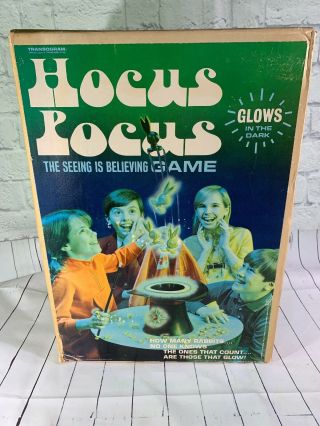 Rare Vintage 1968 Hocus Pocus Transogram Game Complete No 3920