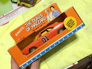 Vintage 1981 Ertl Dukes Of Hazzard General Lee 1969 Dodge Charger 1/25 Scale