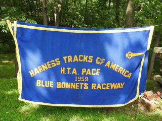 1959 Blue Bonnets Raceway Horse Blanket Harness Tracks Of America Vintage Racing