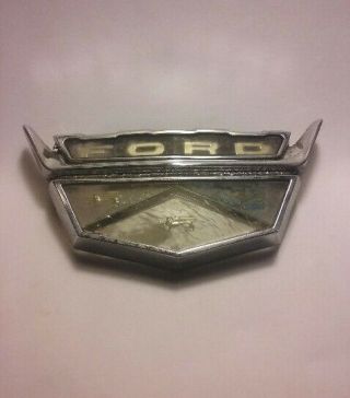 1959 1960 Ford Galaxie Hood Emblem Ornament Vintage Oem