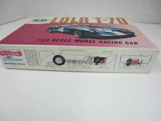 Vintage K&B Aurora LOLA T - 70 1/24 Scale Slot Car w/Original Box 2