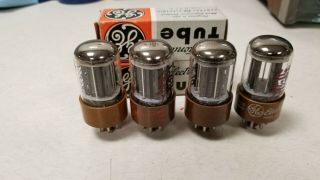 Four Vintage Ge General Electric 5692 6sn7 Pre Amplifier Tube