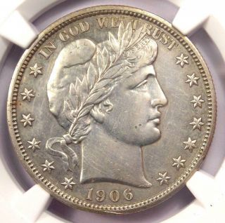 1906 Barber Half Dollar 50c - Ngc Au Details - Rare Date - Certified Coin