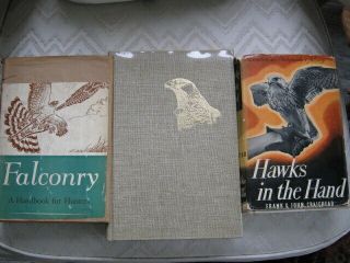3 Vintage Falconry Books American Hawking Hawks In The Hand