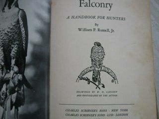 3 Vintage Falconry Books American Hawking Hawks In The Hand 4